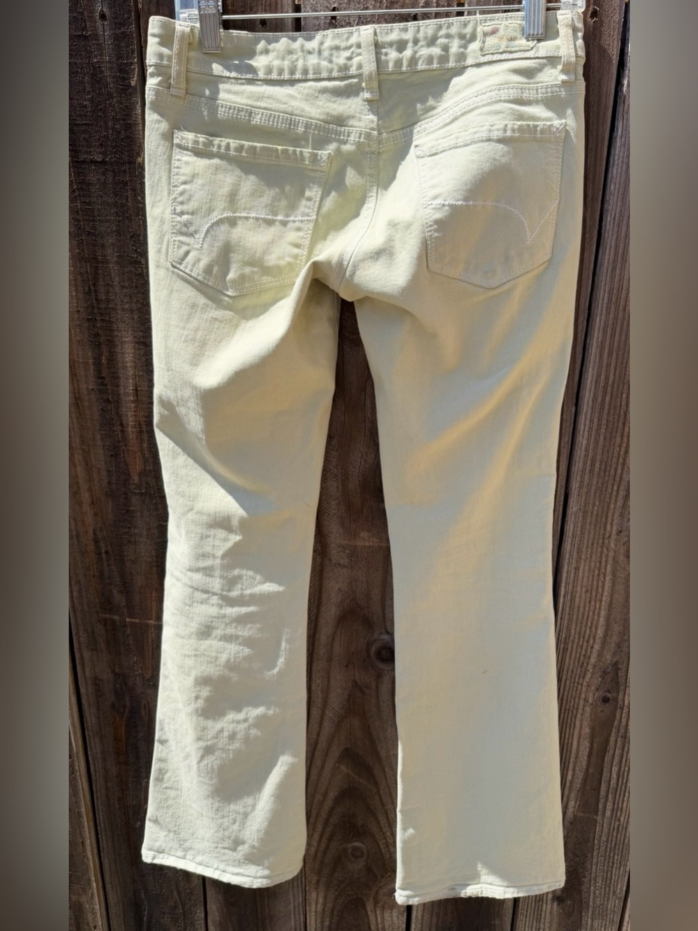Hard Tail Light Cream flared pants women’s size 26